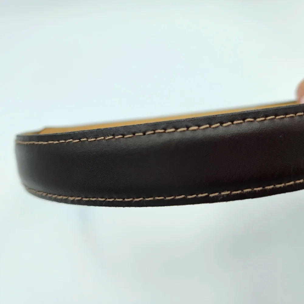 Dior Kids Belt in Brown with Gold Buckle